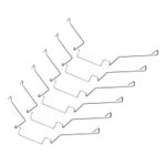 6PCS CPU Heatsink Fan Buckles 12CM Wire Buckle Upper Hook Type Fixing Clips