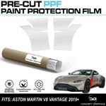 Front Wings Stone Chip Guard PPF Paint Protection film for Aston Martin Vantage