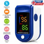Pulse Oximeter Fingertip Blood Oxygen SpO2 Monitor Heart Rate Saturation Tester