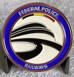 Belgian Federal Border Police (Railways) Challenge Coin 44mm