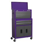 Sealey AP2200BBCP Topchest & Rollcab Combination 6 Drawer with Ball Bearing Runn