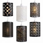 Modern Ceiling Pendant Light Shade Metal Drum Cage Easy Fit Chandelier Lampshade