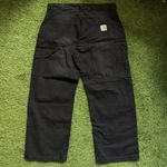 Carhartt WIP Single Knee Pant Black Canvas Workwear Trousers W34 L34