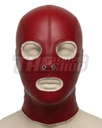 Genuine Leather Hood Mask Stitched Detailing Circular Eye Mouth Custom Made