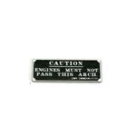 ENGINES MUST NOT PASS THIS ARCH SIGN GWR PACK OF 2 OO GAUGE 1:76 MODEL- LX237-OO
