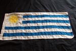 URUGUAY VINTAGE FLAG COTTON LINEN WORLD CUP SPORT CAFE BAR PROP DISPLAY