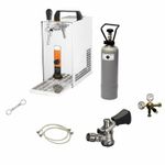 Complete set, beer dispenser, Lindr PYGMY 20, 1-line dry cooler, 20 liter/h beer