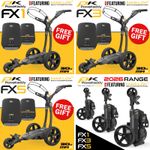 POWAKADDY FX SERIES ELECTRIC GOLF TROLLEYS FX1, FX3, FX5 +FREE TRAVEL COVER