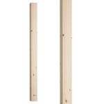 Staircase Long Newel Posts Plain Square Newel Post Long Pine Oak Full Half