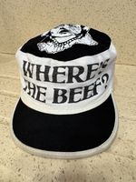 Vintage Wendy’s Clara Peller Where’s The Beef Hat Cap Advertising 1984 Rare