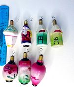 Vintage Figural Milk-Glass Christmas Light Bulbs Japan  1920s to 1950s