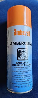 Ambersil Amberclens Anti-Static Foam Cleaner - 400ml Multi Purpose Cleaner