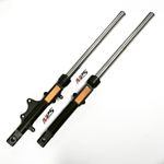 Black Front Fork Legs Left & Right Complete For Yamaha YBR 125 2007-2017