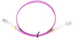 2m OM3 Pink Fibre Optic LC LC Duplex MM 50 125 Patch LSZH Cable [006482]