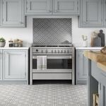 Laura Ashley Glass Splashback Mr Jones Charcoal Kitchen Heat Resistant Cooker