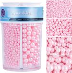 Light Pink Pearl Sprinkles for Cake Decorations - 130G Mother of Pearl Sugar 4 S
