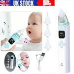 Electric Newborn Baby Nasal Aspirator Nose Cleaner Hygienic Nose Snot Cleaner UK
