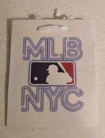 MLB NYC Baseball Store Gift Bag Genuine Major League New York City Empty Bag 
