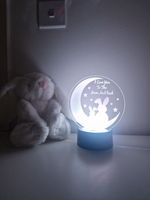 Acrylic lamp 'I love you to the moon and back' baby/gift/xmas/birthday/lights