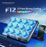 COOLCOLD Laptop Cooling Pad with 12 Quiet Fans, 12-17.3 Inch Gaming Laptop stand