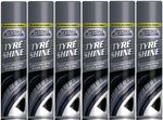 Car Pride Tyre Shine Lasting Wet Look Spray Black 300ml x 6
