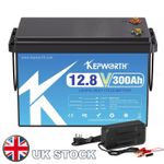 12V 300AH LiFePO4 Lithium Battery 10000+Cycles 200A BMS for Solar RV Off-grid