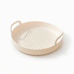 Silicone Steaming Tray with Handles Non-Stick Dumpling Steamer Insert