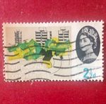 Great Britain Elizabeth II 2½d Pre-Decimal Used Machin Definitive Stamp