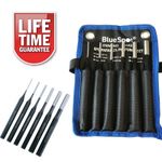 BLUESPOT 6 PCE PARALLEL PIN PUNCH SET 2.5 3.5 4.5 6 8 10mm LIFETIME WARRANTY