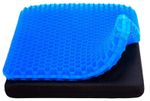 Pressure Relief Gel Honeycomb Wheelchair Seat Pad Black Support Chair Cushion UK