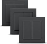 3x SENIC GIRA FRIENDS OF HUE SMART SWITCH ANTHRACITE RRP £207.00 *BRAND NEW*