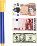 Money Checker Pen Forged Bank Note Detector Pens Fake Notes Tester Pen Fraud