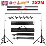 Photography Studio Heavy Duty Backdrop Stand Screen Background Support Kit+Case