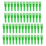 50Pcs Archery Arrows Nocks 4.2mm Clear Insert Arrow Nock Replacement Green