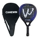 CAMEWIN FORCEPRO Padel Racket - Carbon Fibre With Case - Blue / Black