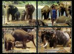 Sri Lanka Mint Stamp Orphaned Giants Earth Elephant Orphanage Pinnawala set MNH
