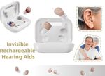 JINGHAO 1 Pair Mini Hearing Aids Rechargable In Ear Sound Amplifier Fashion UK