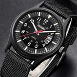 Men's Army Tactical Field Sport Analogue Watch Work Watch Waterproof Outdoor
