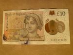Rare  print error  £10 note print / ink error with unique serial number 275-275