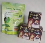 Trimmax Flat Tummy Detox Tea and Trim And Fit Diet Coffee Combo 5 Weeks  Pack