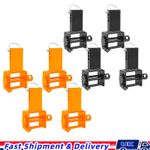 4Pcs 5400lbs WLL Steel Stake Pocket Winch Cargo Tie Down for Flatbed Trailer Use