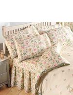 Cottage Garden Fitted Valance Sheet by Vantona