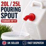 20L 25L Jerry Can Pouring Spout Cap Water Container Barrel Filler Nozzle v5