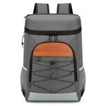 .Camping Cooler Backpack With Lunch Compartment Insulated Water-resistant For