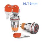 16/19mm Toggle Switches ON/OFF 2 Position LED Red Green 7A 250VAC Waterproof