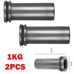 2Pcs Graphite Crucible 1KG Metal Smelting Tool For Gold Silver Melting Metal NEW