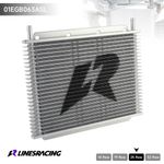 25 Row Transmission Oil Cooler 11"x7.8"x0.75" (280x198x19mm) 3/8" Barb Silver