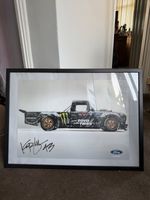 Limited edition framed poster personally signed by Ken block