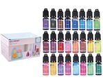Candle Making Dye – 24 Color Liquid Wax Color Set, Highly Concentrated