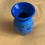 Vintage Mid-Century Modern Bitossi "Rimini Blue" Ceramic Vase –Aldo Londi, Italy